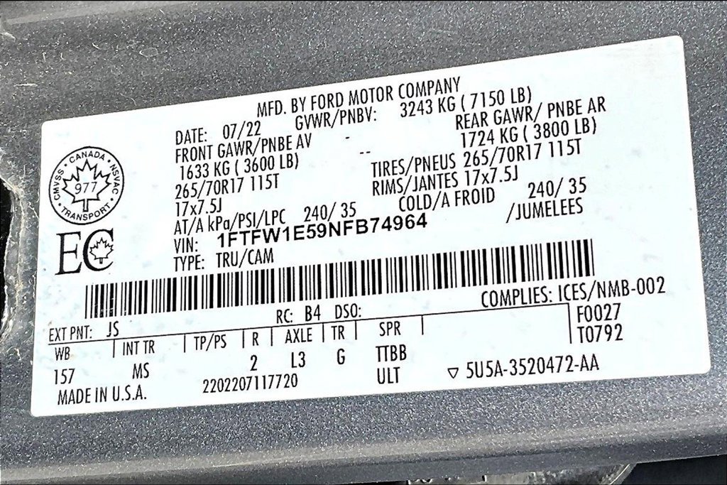 Used 2022 Ford F150 XLT AWD/4WD image 31
