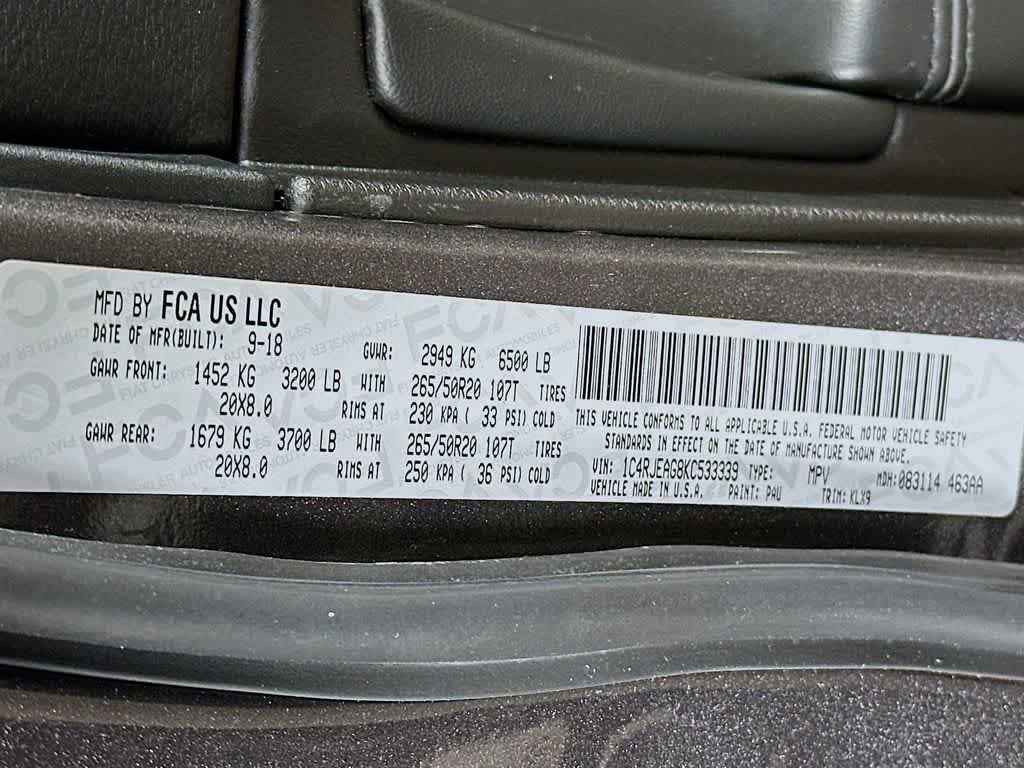Used 2019 Jeep Grand Cherokee Altitude RWD image 22