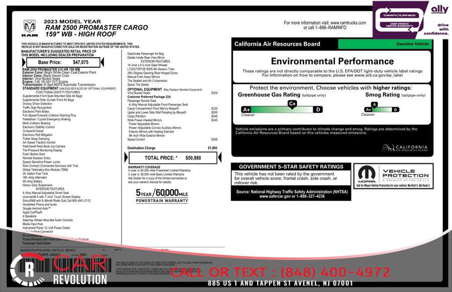Used 2023 RAM ProMaster 2500 FWD image 12