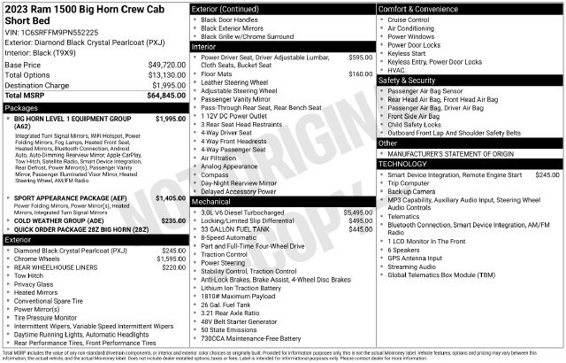 Used 2023 RAM 1500 Big Horn AWD/4WD image 5