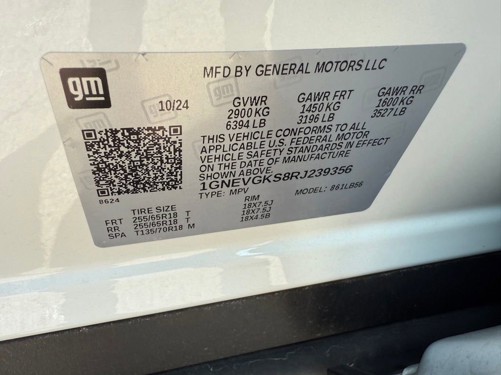 Used 2024 Chevrolet Traverse LT w/ Enhanced Driving Package image 60