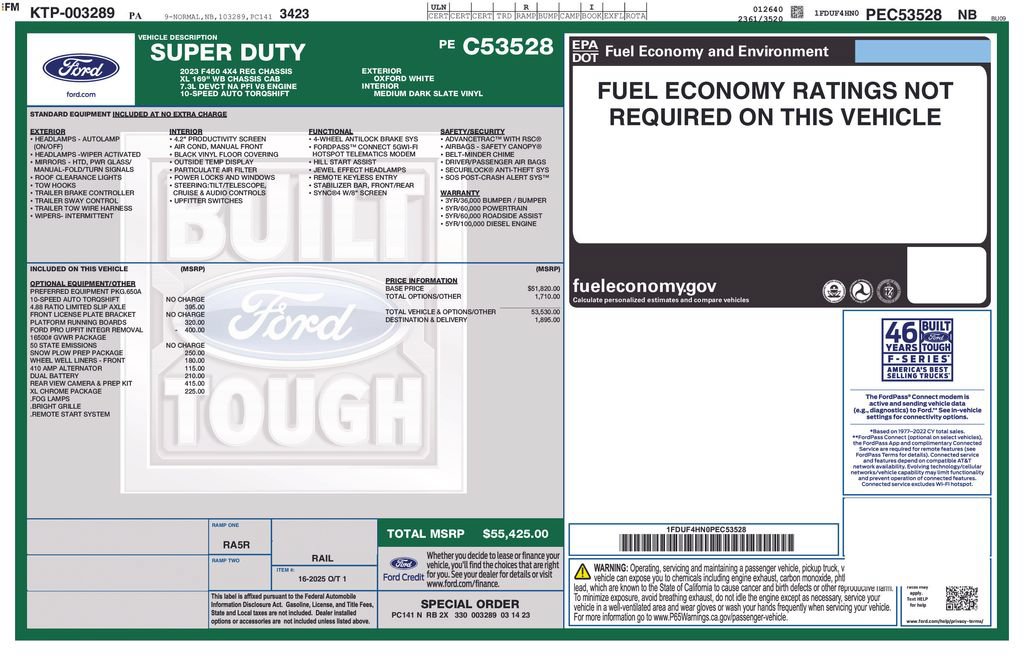 Used 2023 Ford F450 XL w/ Snow Plow Prep Package AWD/4WD image 13