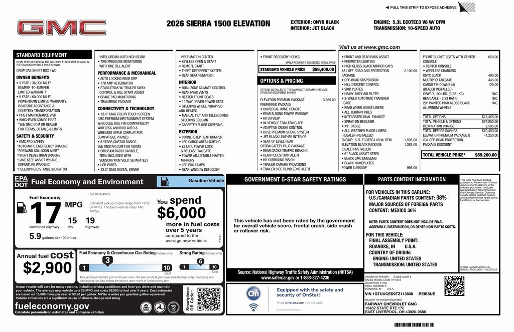 New 2026 GMC Sierra 1500 Elevation w/ Elevation Premium Package image 4