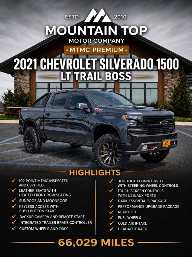 Used 2021 Chevrolet Silverado 1500 LT Trail Boss AWD/4WD image 1
