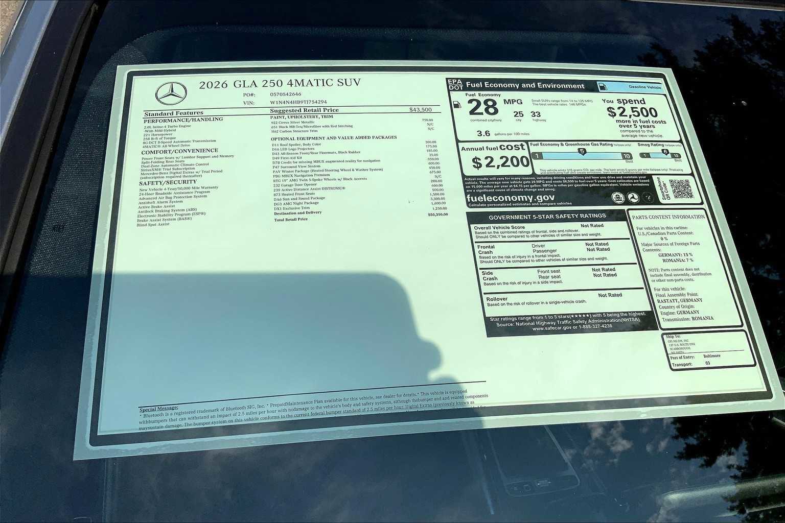 New 2026 Mercedes-Benz GLA 250 GLA 250 image 26