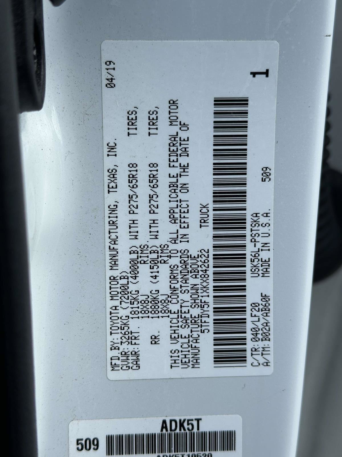 Used 2019 Toyota Tundra TRD Pro AWD/4WD image 28