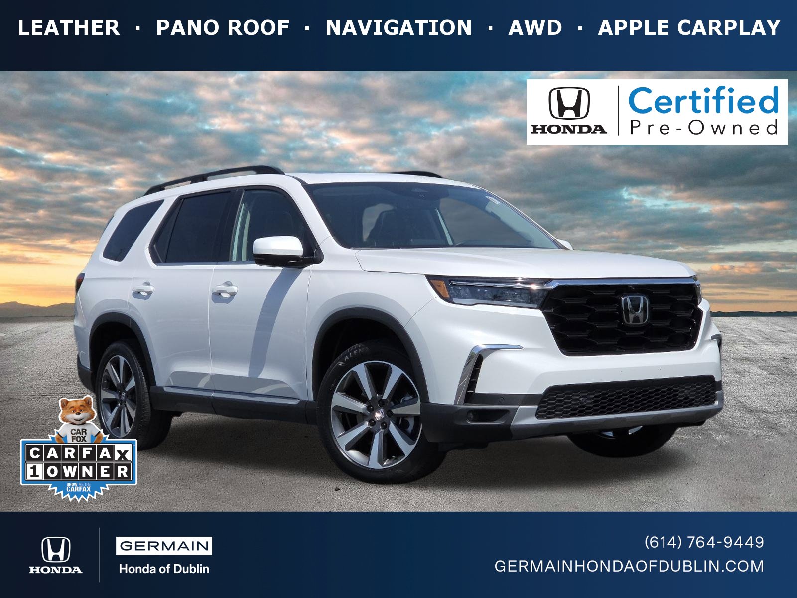 Certified 2024 Honda Pilot Elite