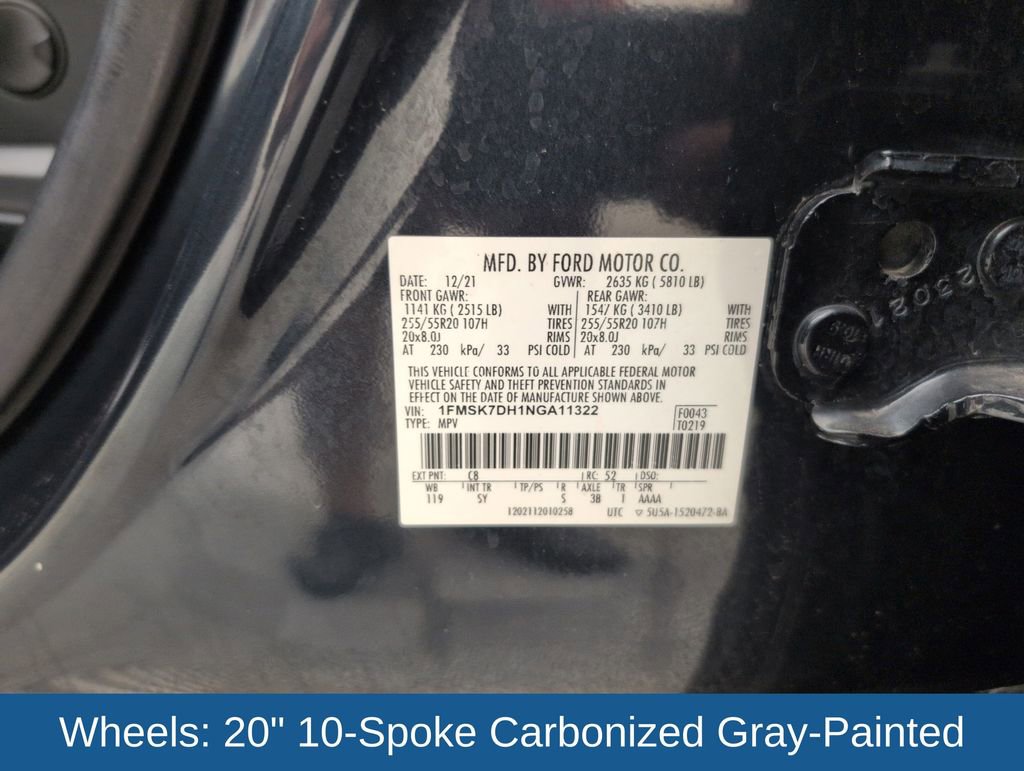 Certified 2022 Ford Explorer XLT w/ Equipment Group 202A image 43