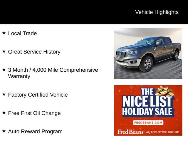 Certified 2019 Ford Ranger XLT w/ Equipment Group 301A Mid image 3