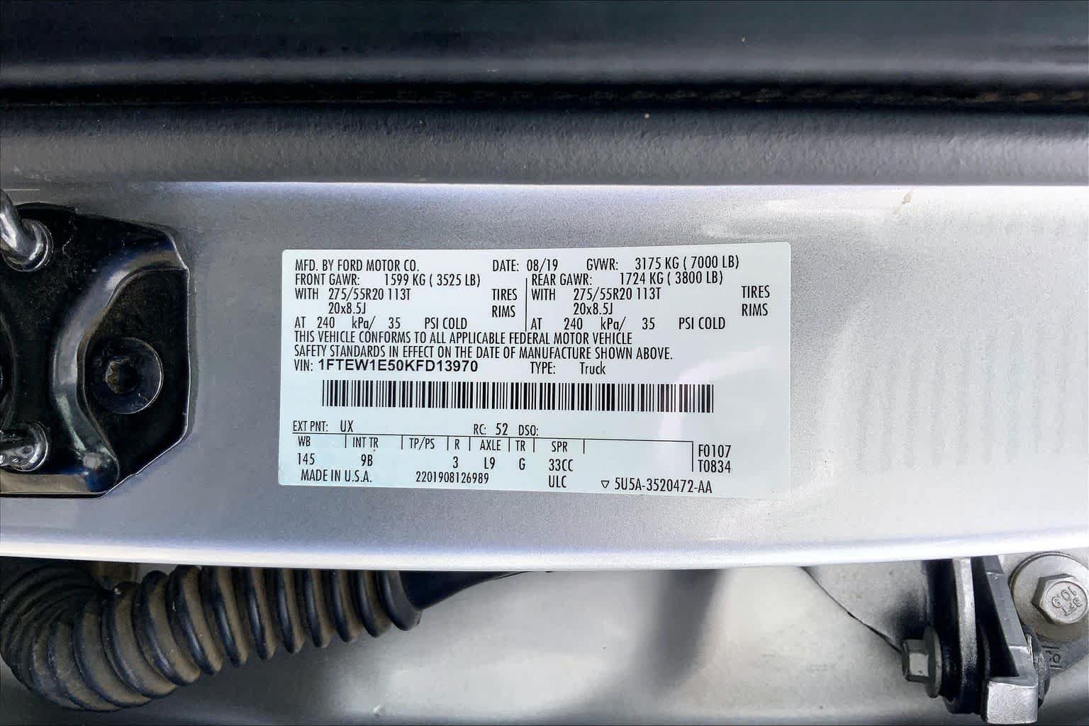 Used 2019 Ford F150 Platinum w/ Trailer Tow Package AWD/4WD image 36