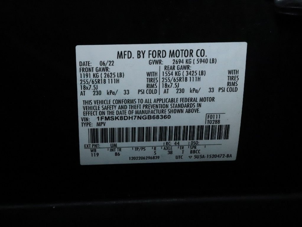 Used 2022 Ford Explorer XLT AWD/4WD image 29