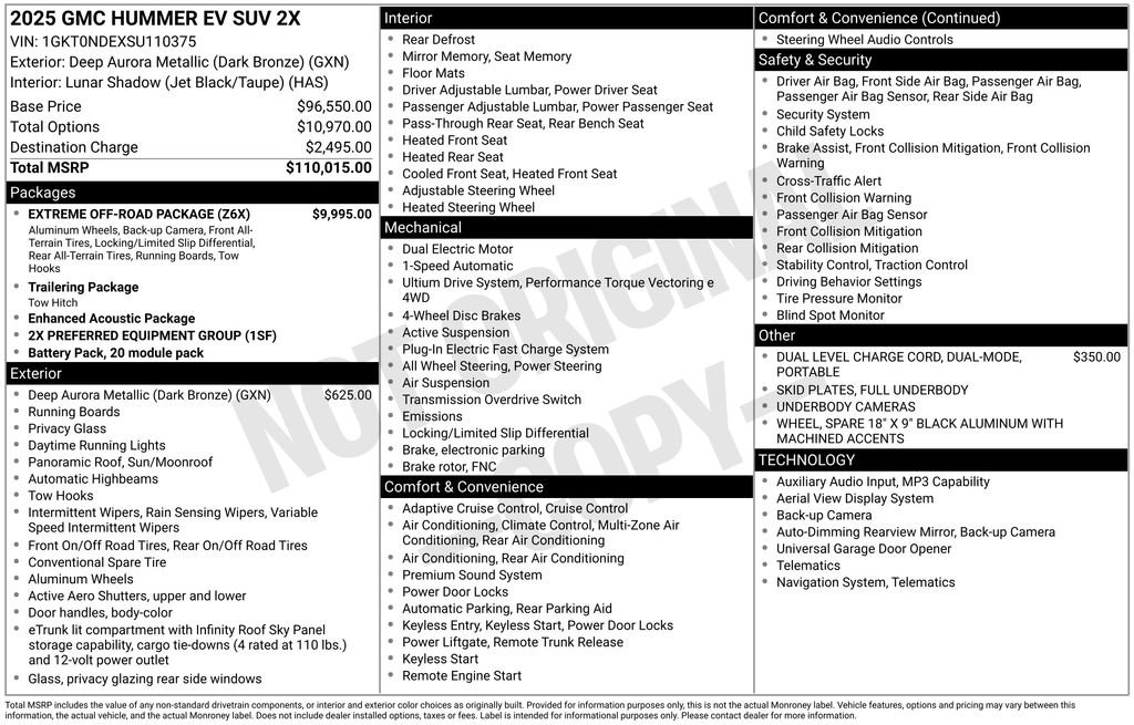 Used 2025 GMC Hummer EV 2X w/ Extreme Off-Road Package AWD/4WD image 35