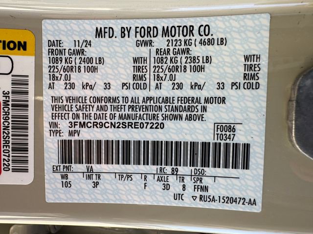 Used 2025 Ford Bronco Sport Outer Banks w/ Outer Banks Tech Package+ AWD/4WD image 16