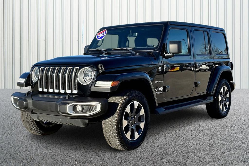 Used 2021 Jeep Wrangler Unlimited Sahara w/ Uconnect 4C Nav & Sound Group image 3