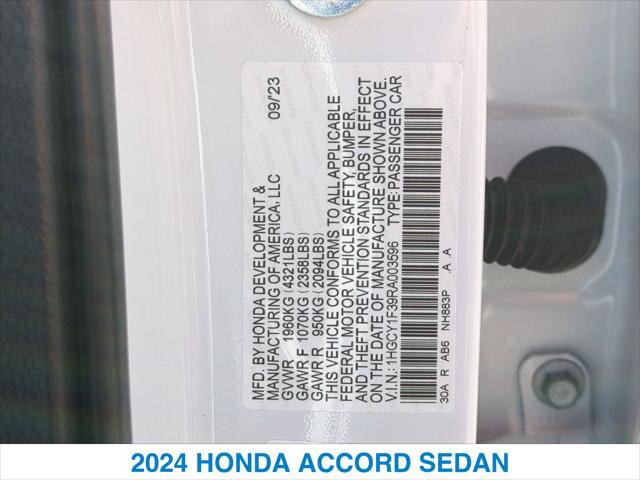 Certified 2024 Honda Accord EX image 26