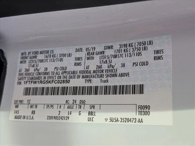 Used 2019 Ford F150 Raptor w/ Equipment Group 801A Mid image 23