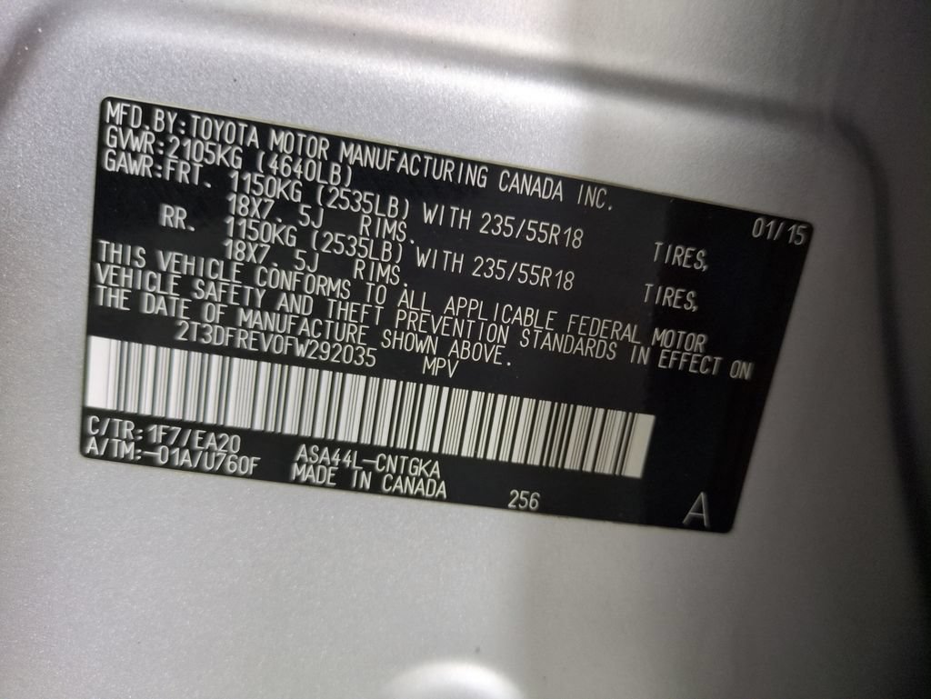 Used 2015 Toyota RAV4 Limited AWD/4WD image 32