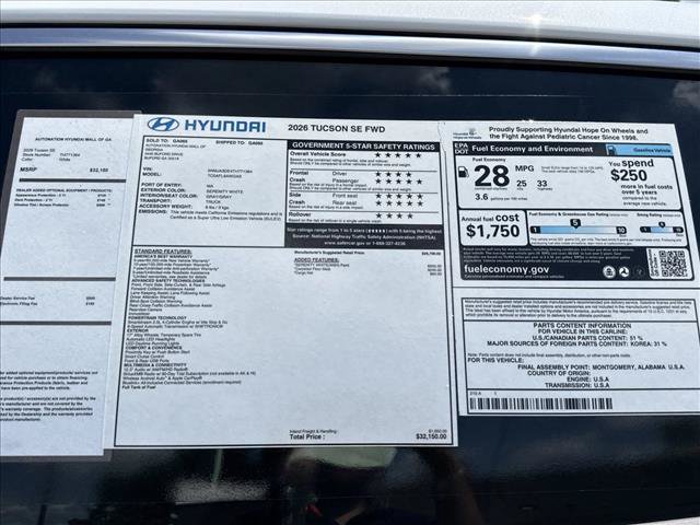 New 2026 Hyundai Tucson SE FWD image 28