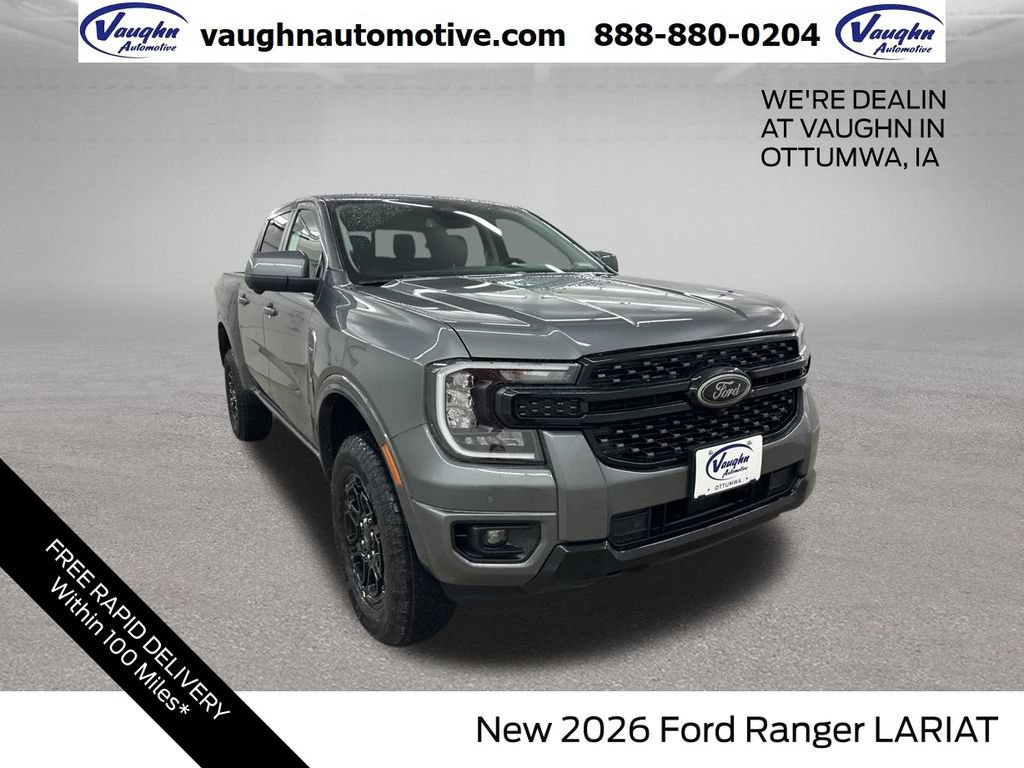New 2026 Ford Ranger Lariat w/ Black Appearance Package AWD/4WD image 1