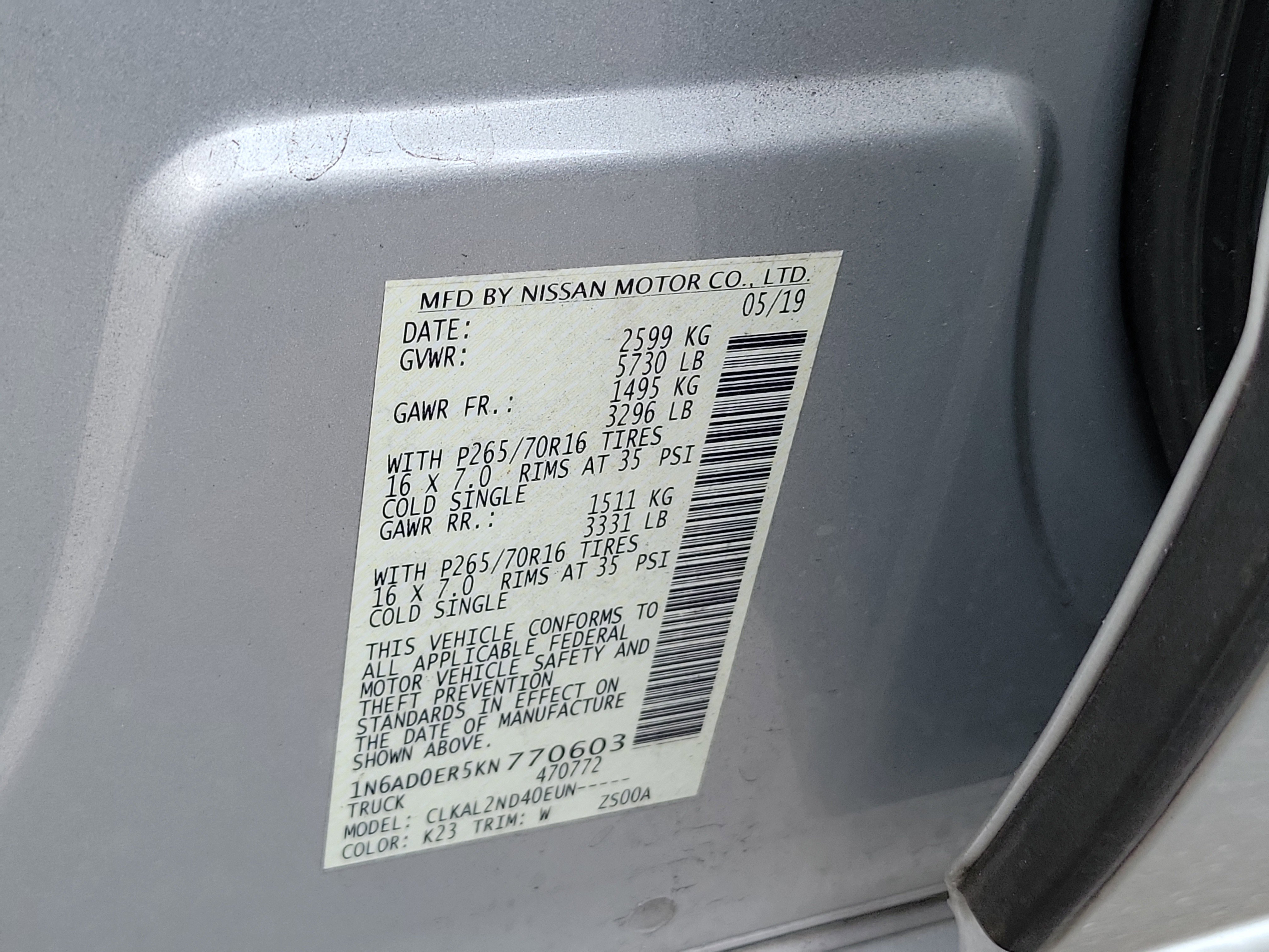 Used 2019 Nissan Frontier SV image 32