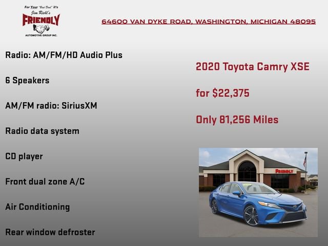 Used 2020 Toyota Camry XSE image 5