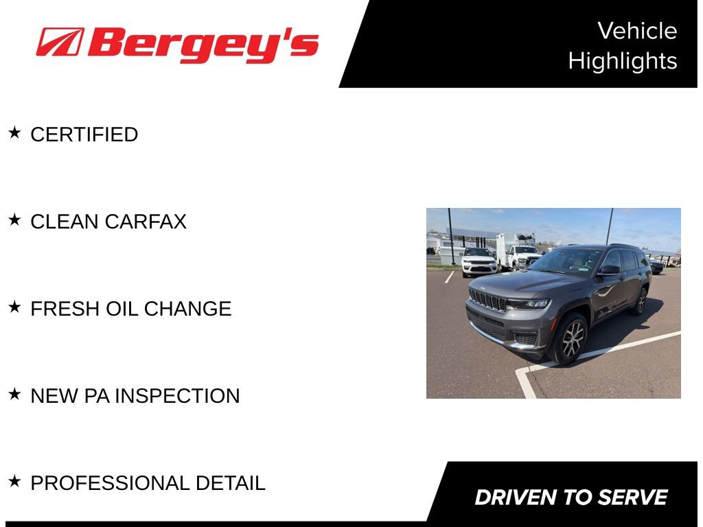 Certified 2025 Jeep Grand Cherokee L Limited AWD/4WD image 5