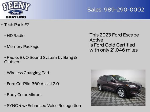Used 2023 Ford Escape Active w/ Tech Pack #2 AWD/4WD image 14