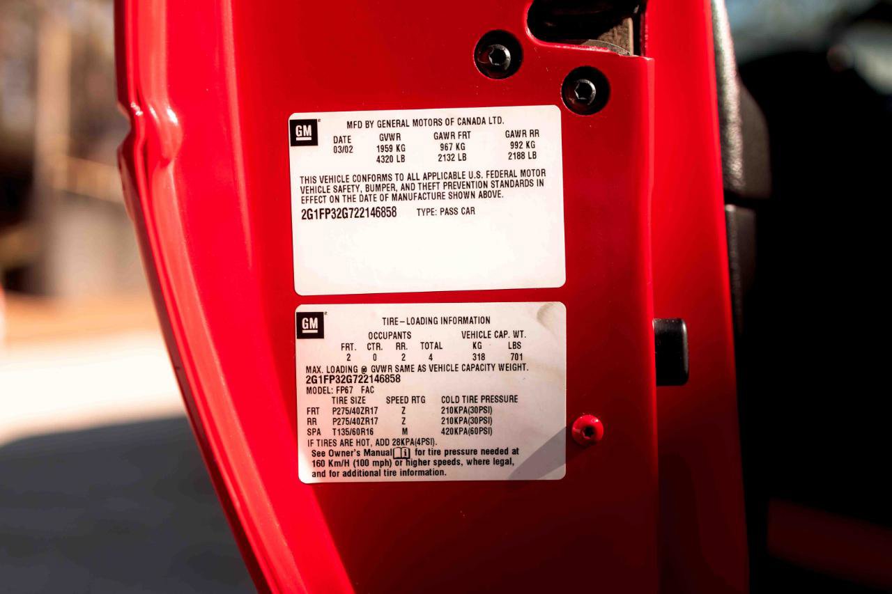 Used 2002 Chevrolet Camaro Z28 w/ SS Performance/Appearance Pkg image 84