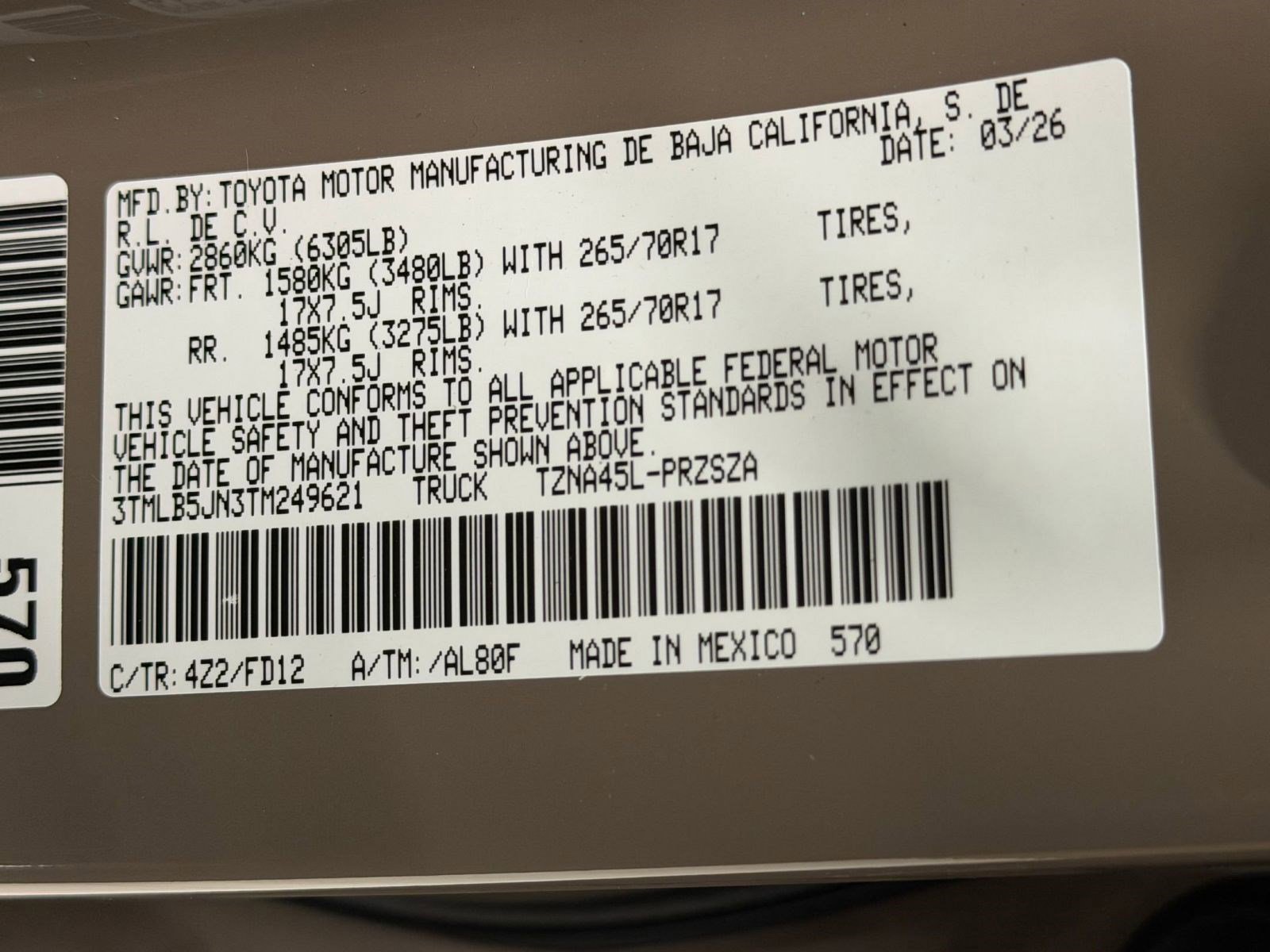 New 2026 Toyota Tacoma SR5 image 20