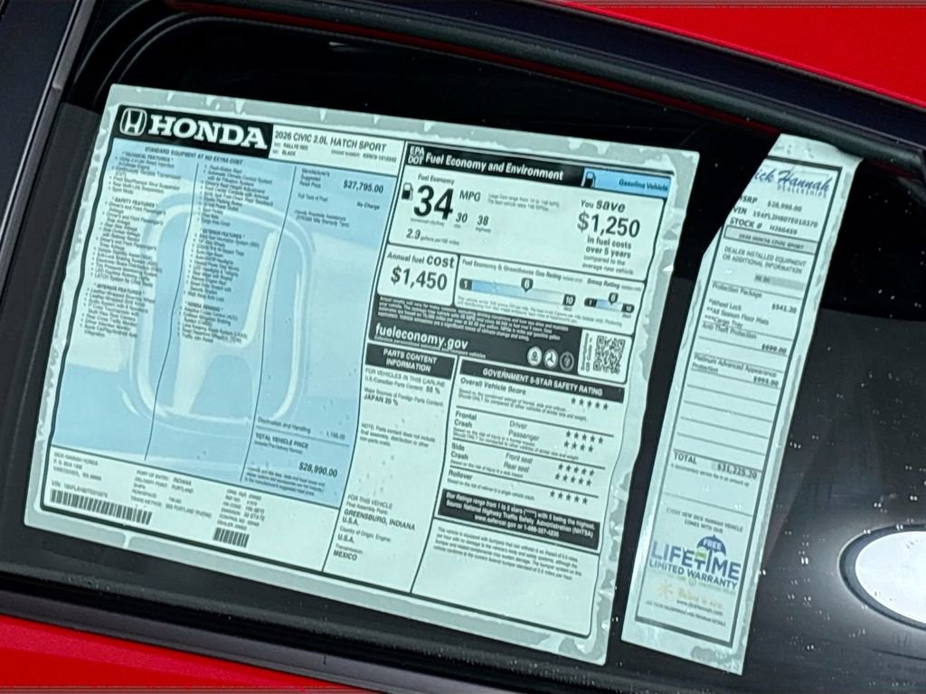 New 2026 Honda Civic Sport image 23