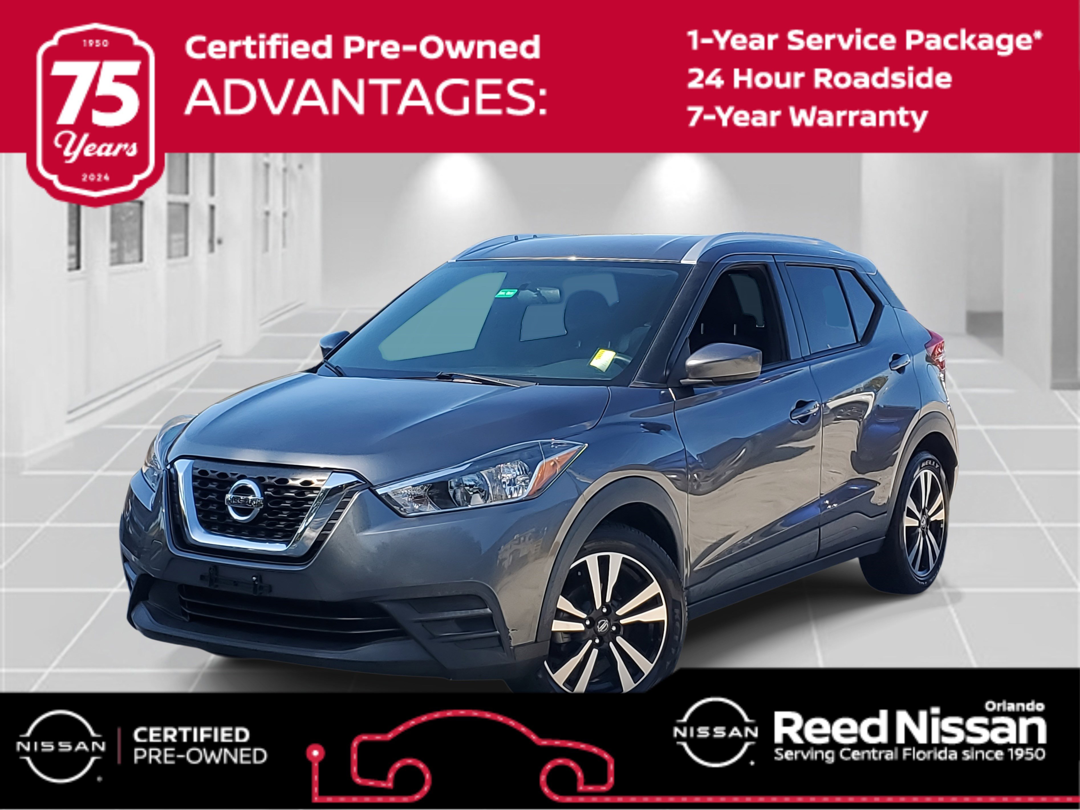 Certified 2019 Nissan Kicks SV