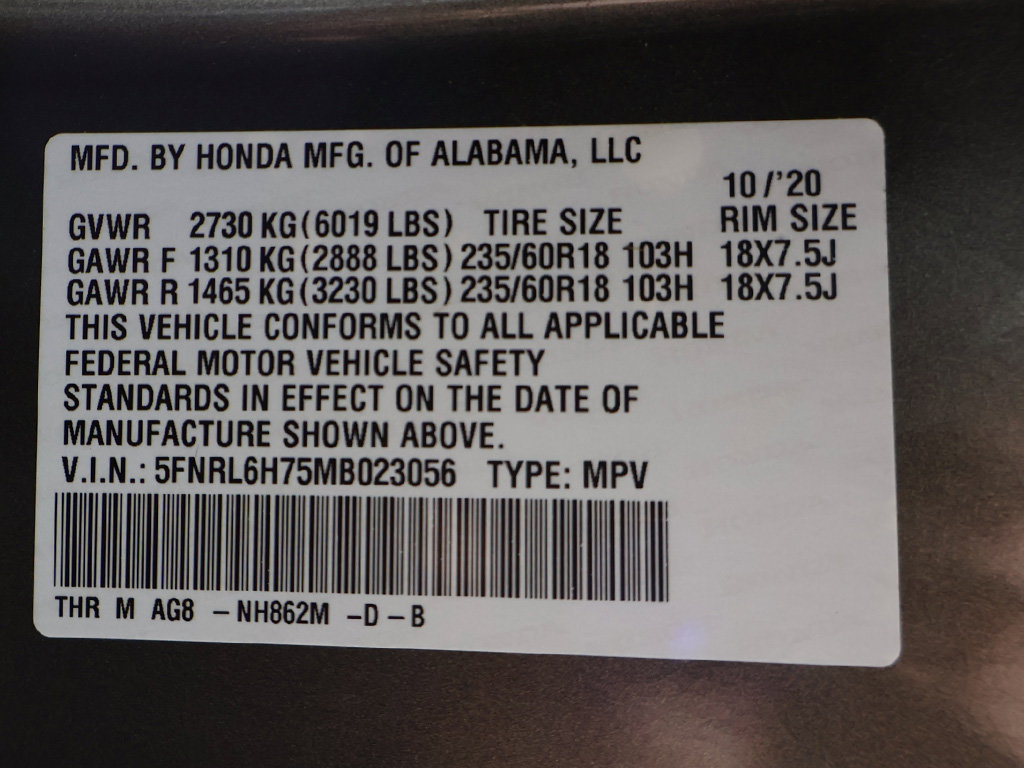 Used 2021 Honda Odyssey EX-L image 56