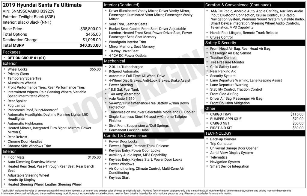 Used 2019 Hyundai Santa Fe AWD image 12