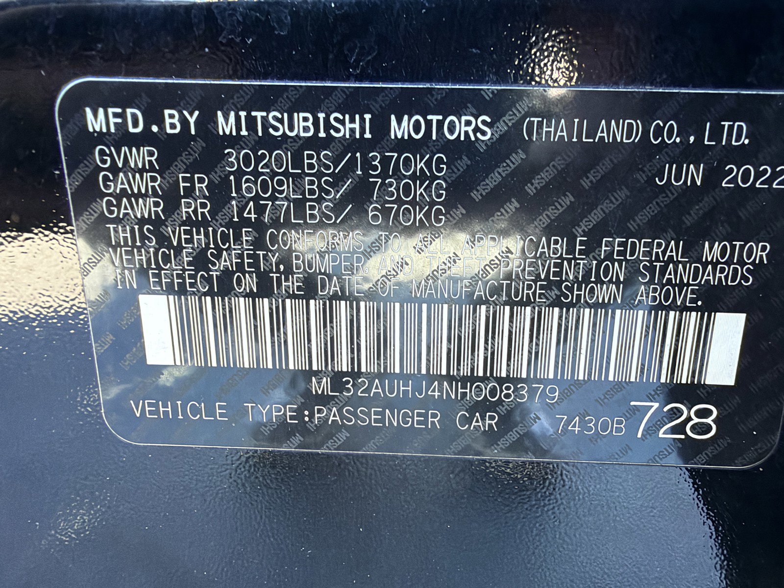 Used 2022 Mitsubishi Mirage ES FWD image 20
