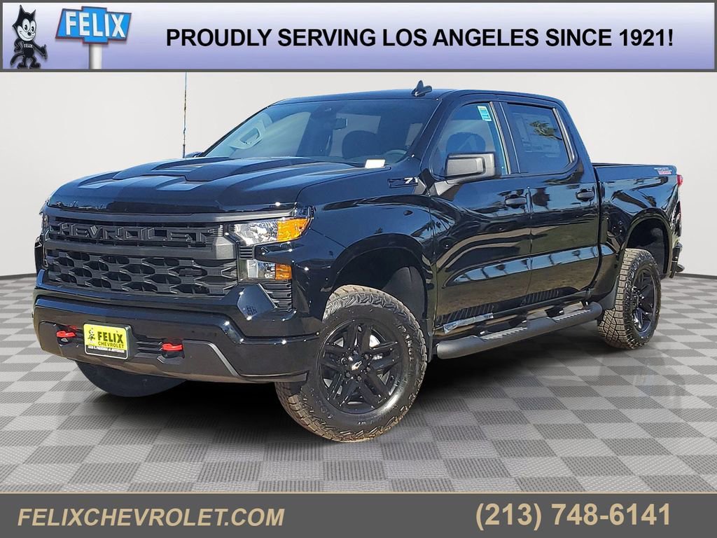 New 2026 Chevrolet Silverado 1500 Custom Trail Boss w/ LPO, Dark Essentials Package