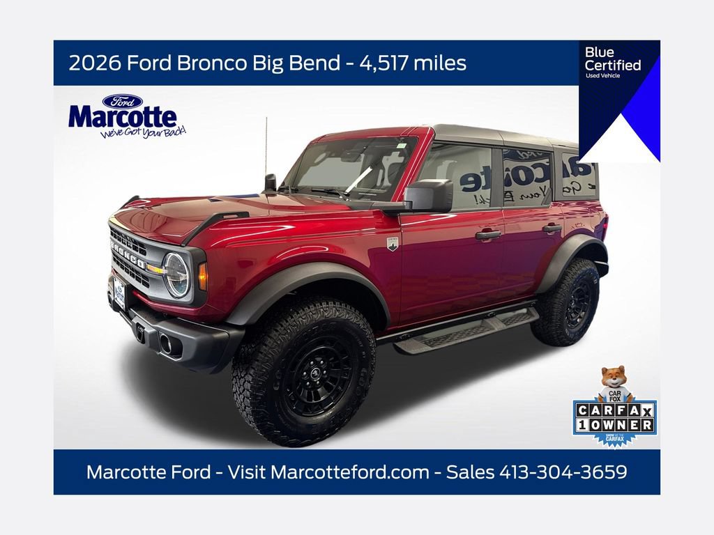 Certified 2026 Ford Bronco Big Bend w/ Black Diamond Package AWD/4WD image 1