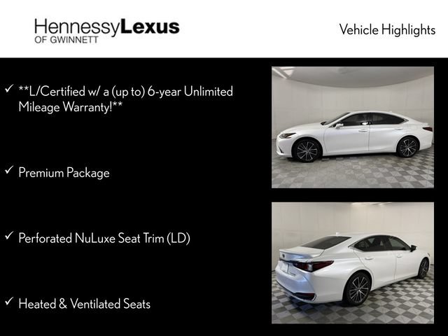 Certified 2023 Lexus ES 300h w/ Premium Package FWD image 12