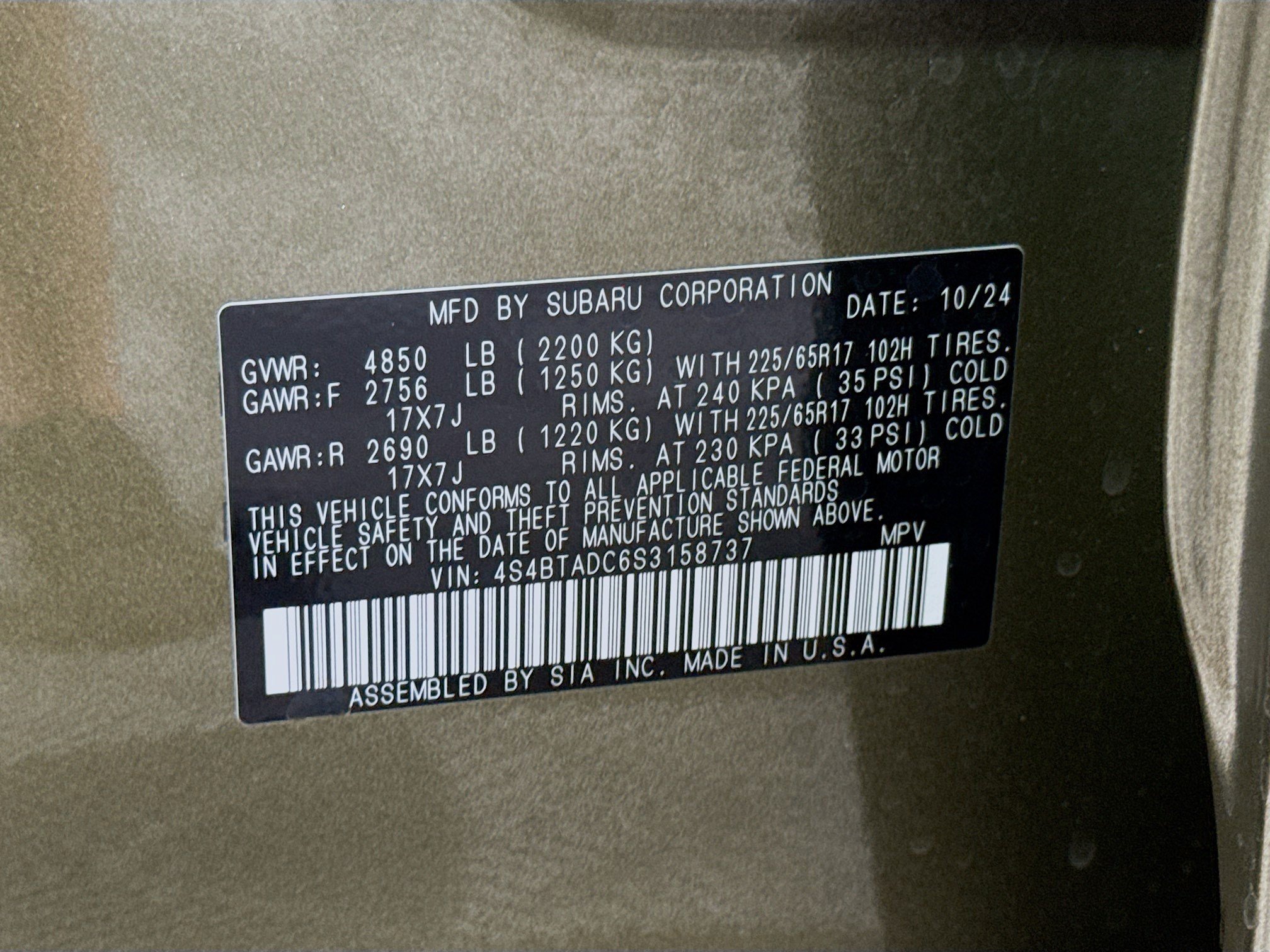 Used 2025 Subaru Outback Premium AWD/4WD image 40