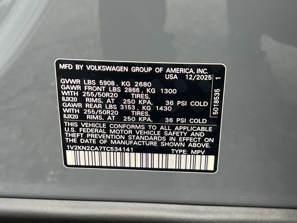 New 2026 Volkswagen Atlas SE image 32