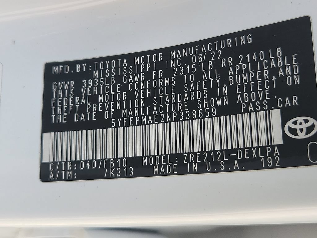 Used 2022 Toyota Corolla LE FWD image 20