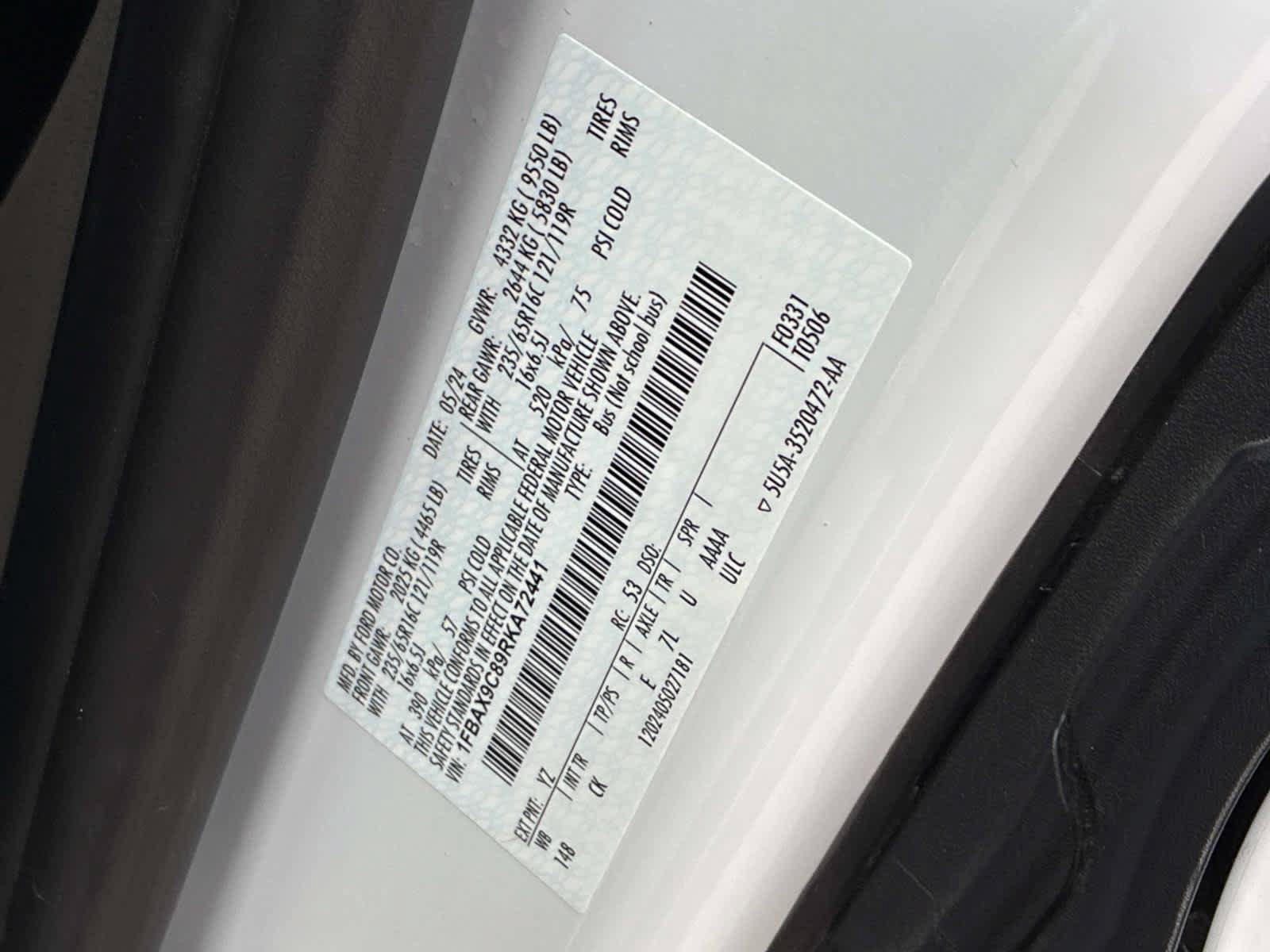 Used 2024 Ford Transit 350 XLT AWD/4WD image 32