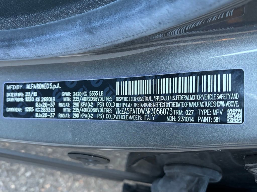 Used 2024 Alfa Romeo Tonale Veloce w/ Active Assist Package image 31