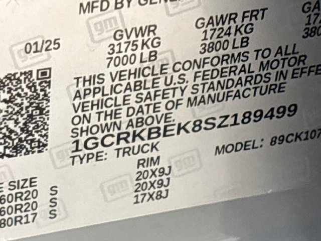 Certified 2025 Chevrolet Silverado 1500 Custom w/ Turbomax Blackout Package AWD/4WD image 24
