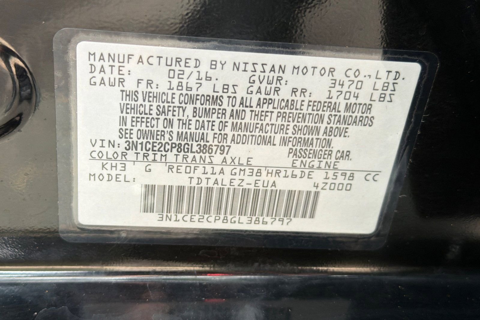 Used 2016 Nissan Versa Note FWD image 33
