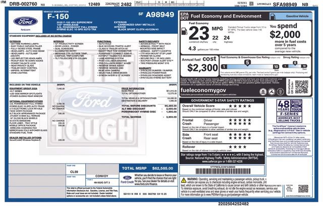 Used 2025 Ford F150 XLT w/ Equipment Group 302A MID image 9