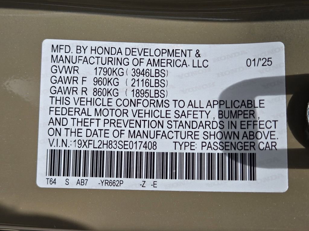 Certified 2025 Honda Civic Sport image 32