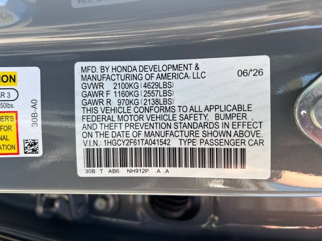 New 2026 Honda Accord EX-L image 18