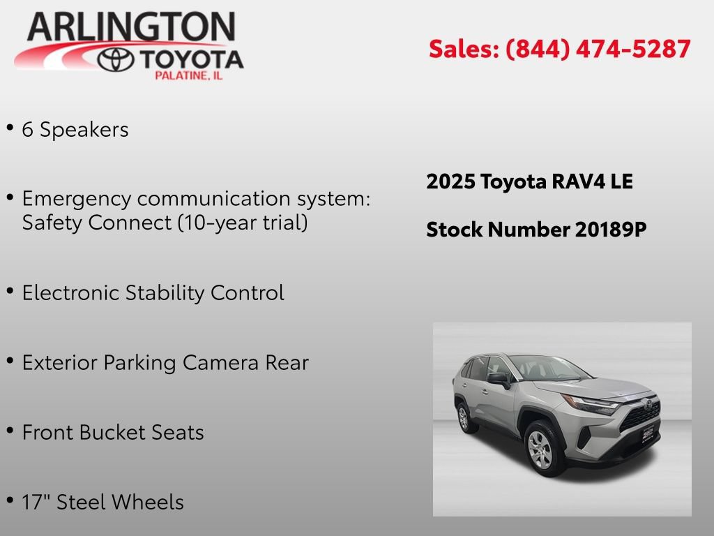 Used 2025 Toyota RAV4 LE FWD image 4