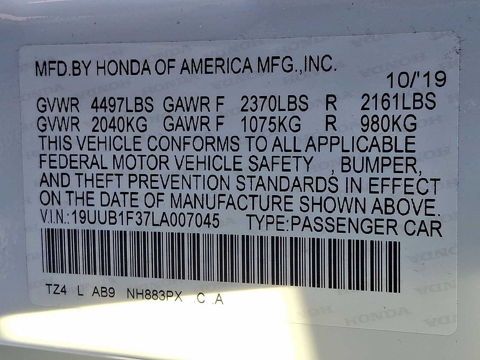 Certified 2020 Acura TLX image 29