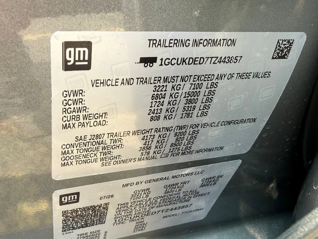 New 2026 Chevrolet Silverado 1500 LT w/ Z71 Off-Road Package AWD/4WD image 62